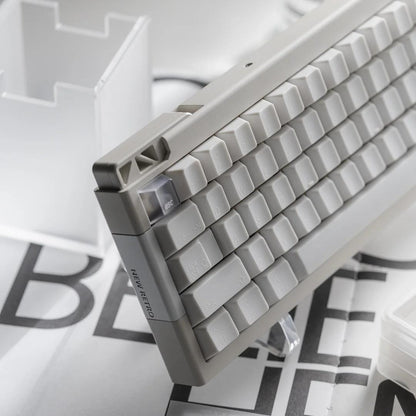 LeleLab Hokkaido White Keycaps Cherry Profile UV Printed ABS Keycap 133-Keys