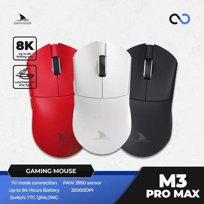 Darmoshark M3 PRO MAX 8k Kiran Wireless Ultra Light Ambi Gaming Mouse