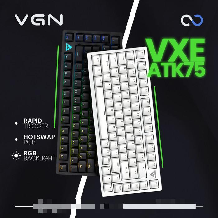 VGN VXE ATK75 / ATK-75 Hall Effect 65% Alu Keyboard Rapid Trigger Wooting