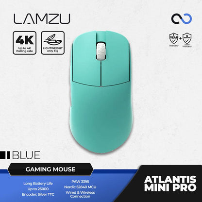 Lamzu Atlantis Mini Pro 4K Wireless Ultra Light Ambidex Gaming Mouse