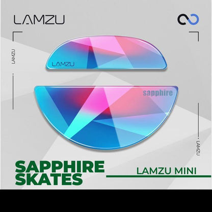 Lamzu Atlantis Sapphire Skates Sapphire mouse feet