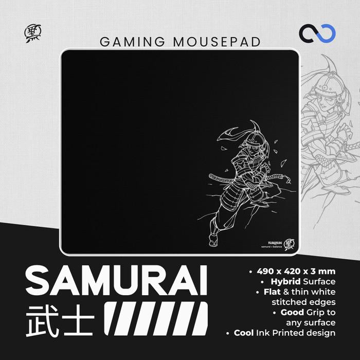 Kurosun Samurai Semi-Firm Alpha Cell Base Artisan Gaming Mousepad (Hybrid)