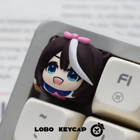 Lobo Tokai Teio Uma-Musume Anime Theme Artisan Keycaps Resin Keycap