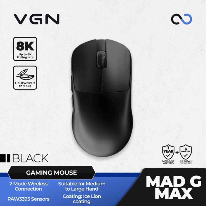 VGN MADLIONS MAD G MAX 8K Wireless Ultra Light Weight Gaming Mouse Fierce Gaming Gear