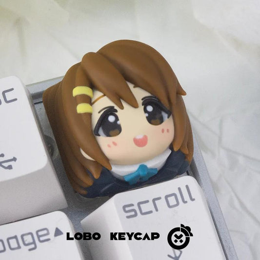 Lobo Hirasawa Yui K-ON Anime Theme Artisan Keycaps Resin Keycap