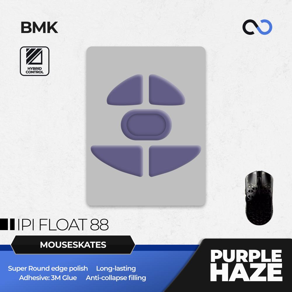 BMK Purple Haze Pro IPI Float 88 Mouse Feet / Mouse Skate PTFE Obsidian Air Clone (Hybrid-Control)