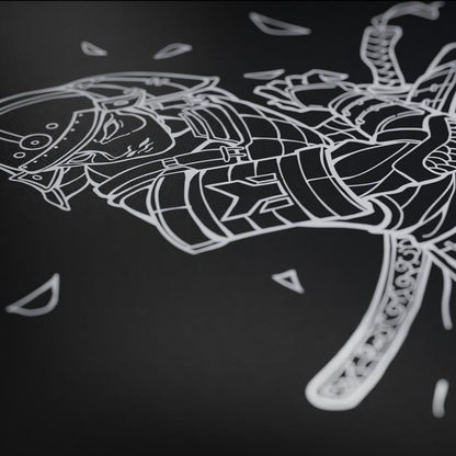 Kurosun Samurai Semi-Firm Alpha Cell Base Artisan Gaming Mousepad (Hybrid)