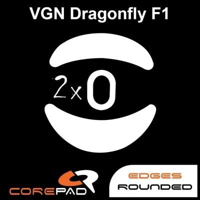 Corepad PRO VGN F1 Series / F1 SE / F1 Pro / F1 Pro Max PTFE Mouse Feet / Mouse Skate for Cloth Mouse pad (Speed-Hybrid)