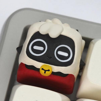 Lobo The Lamb Cult of The Lamb Game Artisan Keycaps Resin Keycap