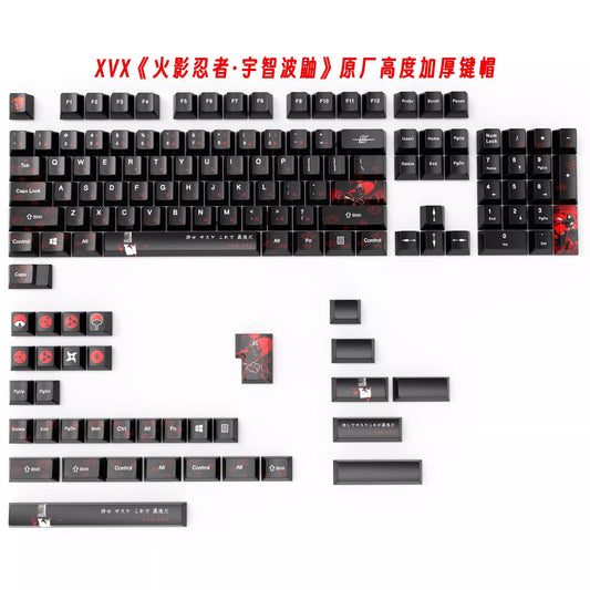 XVX Itachi Hokage Naruto Theme Keycaps Cherry Profile PBT Dye Sub Keycap 139-Keys