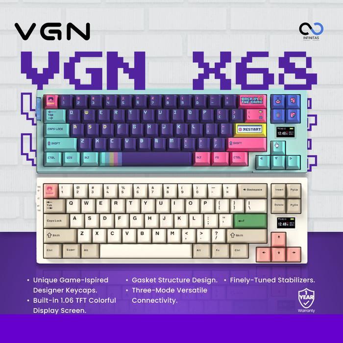 VGN x Subor X68 / X-68 Hotswap Gasket Wireless 65% Mechanical Keyboard