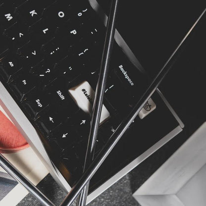 LeleLab Supsup Black / Super X Black Transparent Keycaps Cherry Profile UV Printed ABS Keycap 138-Keys