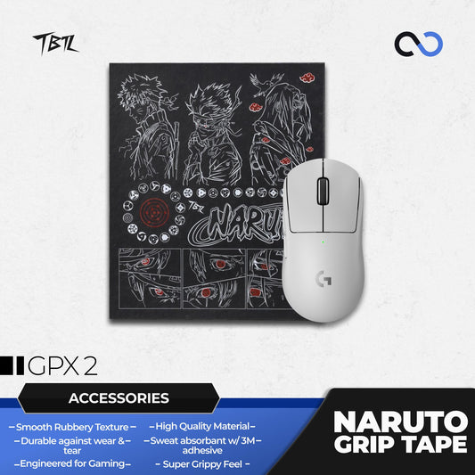 TBTL Naruto G PRO X Superlight 2 Dex / GPX 2 Dex Series Ultra Thin Mouse Grip tape / Anti-Slip Tape 0.45mm