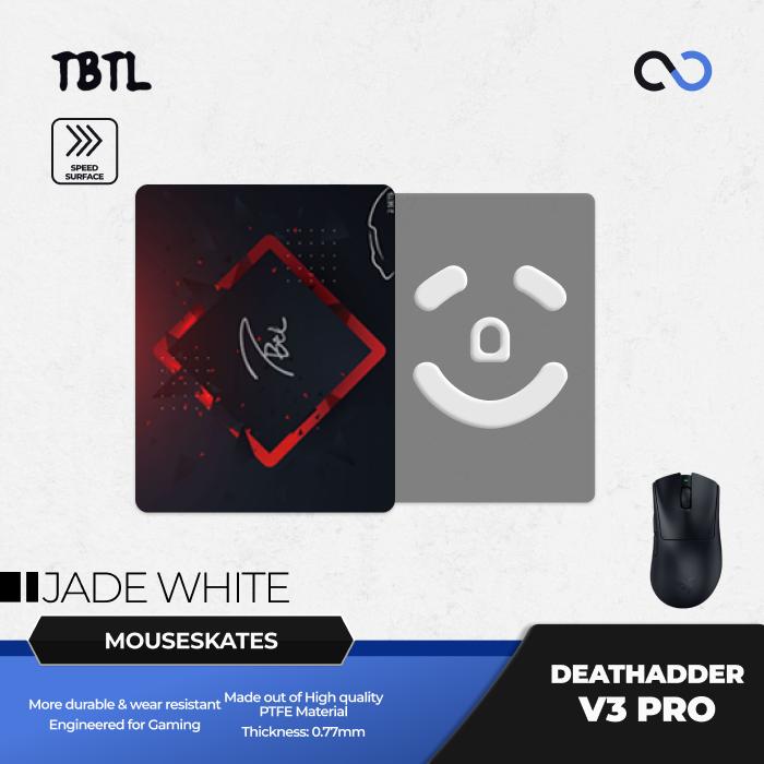 TBTL Razer DeathAdder V3 Pro Mouse Feet / Mouse Skate PTFE for Cloth Mouse pad