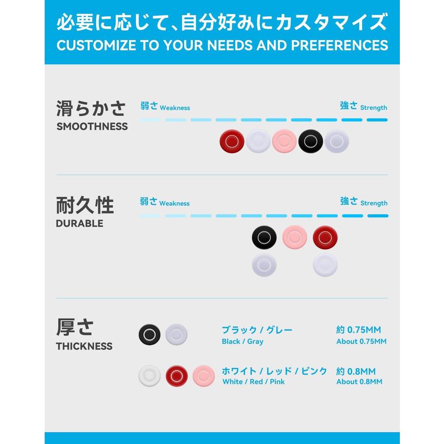 TALONGAMES White Dots Universal Mouse Feet / Mouse Skate PTFE for Cloth Mouse pad (Hybrid)