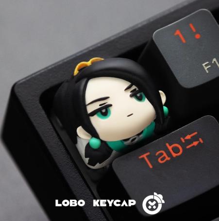 Lobo Sage Valorant Agent Theme Artisan Keycaps Resin Keycap