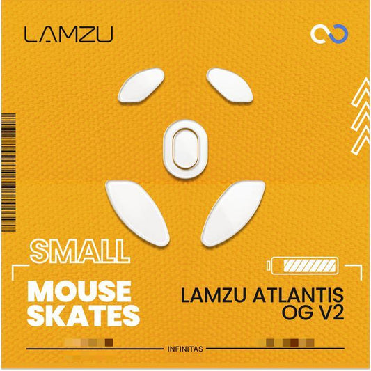 Lamzu Atlantis OG V2 Small PTFE Mouse Feet / Mouse Skate (Hybrid-Control)