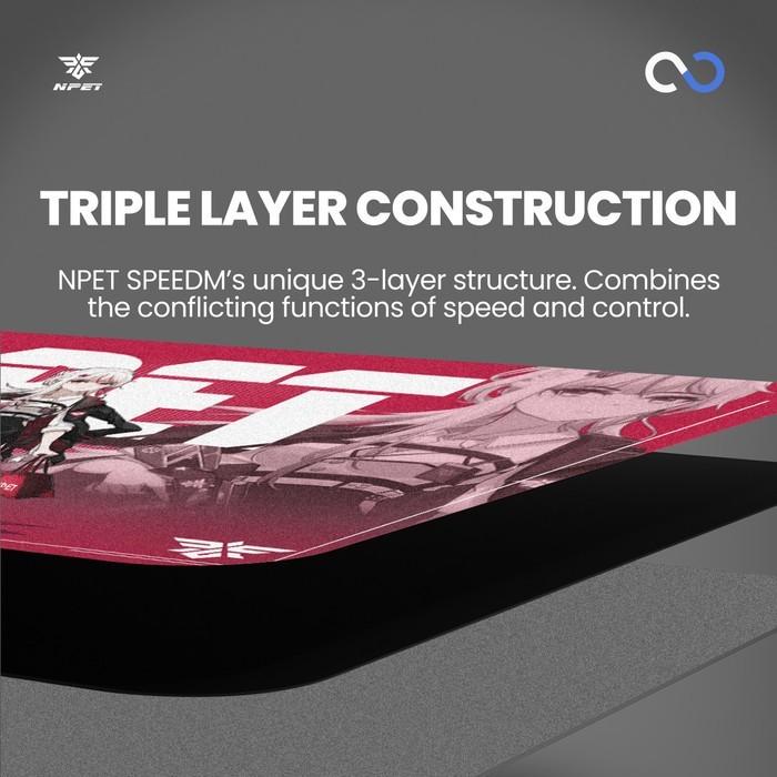 NPET GAK Poron Base Gaming Mousepad (Speed)