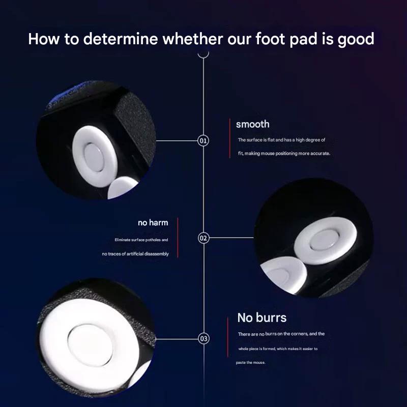 Spacepad Red Donuts Universal Gaming Mouse Feet / Mouse Skate PTFE (Hybrid-Control)