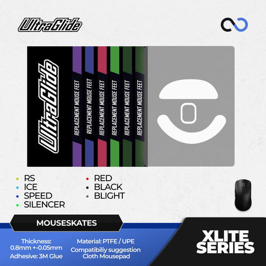 Meow Gaming Gear UltraGlide Pulsar XLITE V2 Series Mouse Feet / Mouse Skate