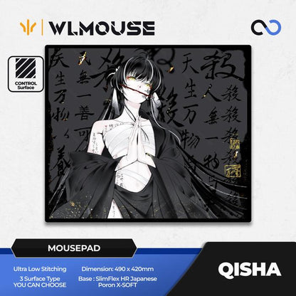 WLMouse QISHA Inoac Poron Base Gaming Mousepad (Speed/Balance/Control)