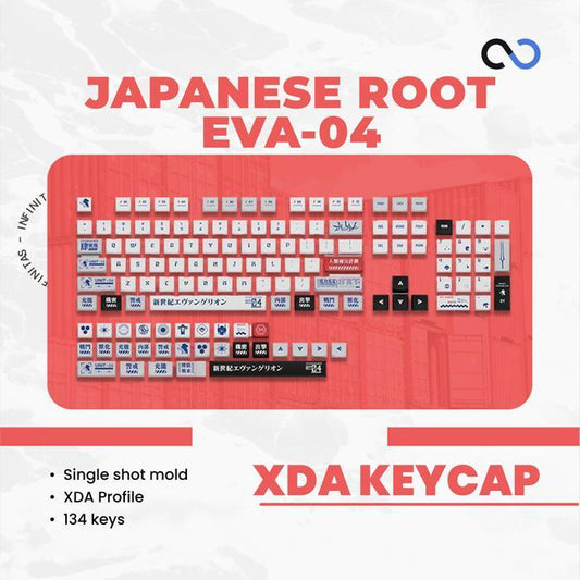 Keycaps PBT EVA-04 / EVA04 / Evangenlion XDA Profile Keycap