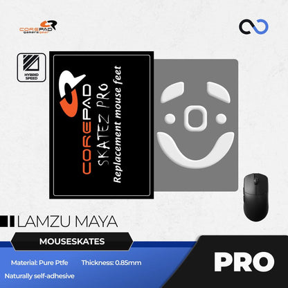 Corepad PRO Lamzu Maya PTFE Mouse Feet / Mouse Skate for Cloth Mouse pad (Speed-Hybrid)