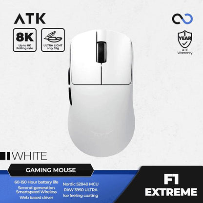 ATK F1 EXTREME Blazing Sky 8K Wireless Light Weight ambidextrous Gaming Mouse Viper Mini Shape
