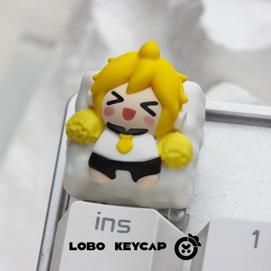 Lobo Len Vocaloid Theme Artisan Keycaps Resin Keycap