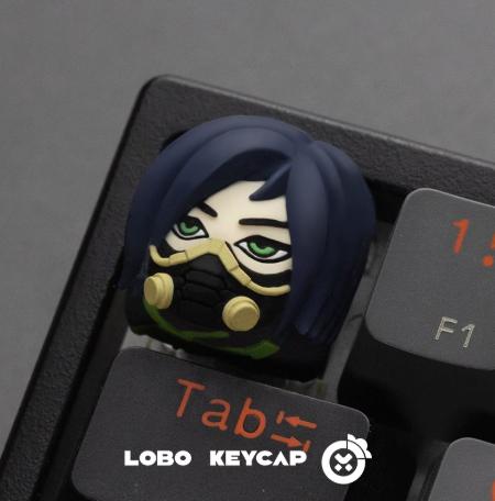 Lobo Viper Valorant Agent Theme Artisan Keycaps Resin Keycap