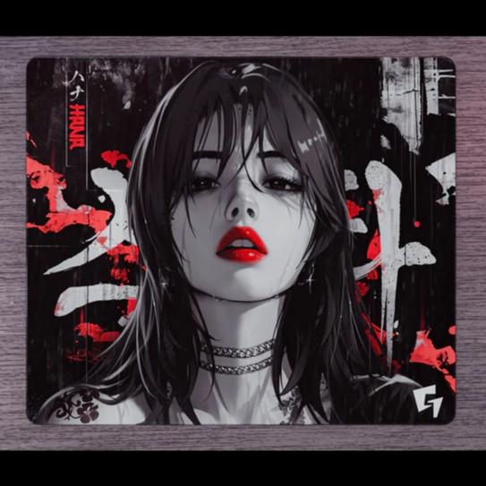 GLSSWRKS HANA Glass Gaming Mousepad Kaca (Hybrid-Control)