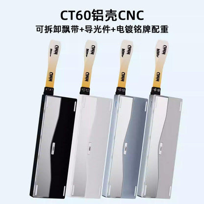 MMD CT60 60% O-Ring / Tray Mount Gaming Keyboard Case DIY for Wooting 60HE / GH60 / Venom60 / AR60 / Mad60 / Win60