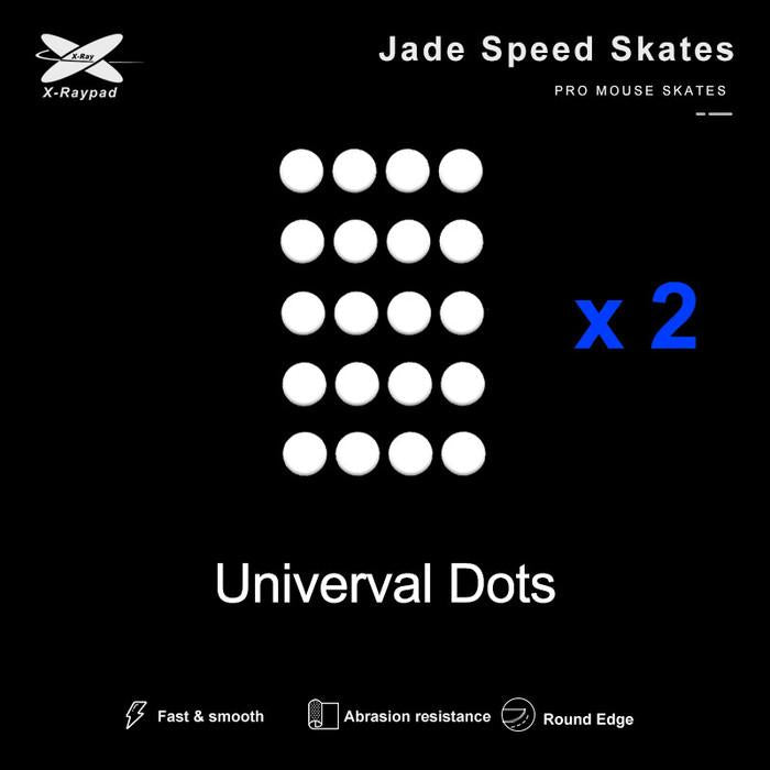 XRaypad Jades Universal Dots PTFE Mouse Feet / Mouse Skate for Cloth Mouse pad (Speed)