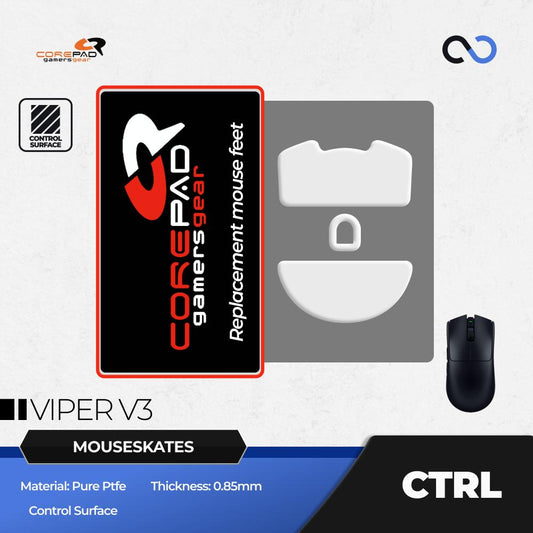 Corepad CTRL Razer Viper V3 Pro PTFE Gaming Mouse Feet / Mouse Skate (Control)