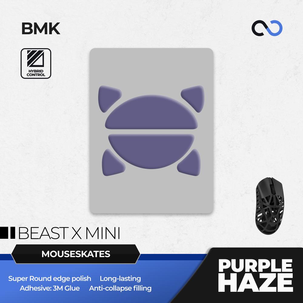 BMK Purple Haze Pro WLMouse Beast X Mini Mouse Feet / Mouse Skate PTFE Obsidian Air Clone (Hybrid-Control)