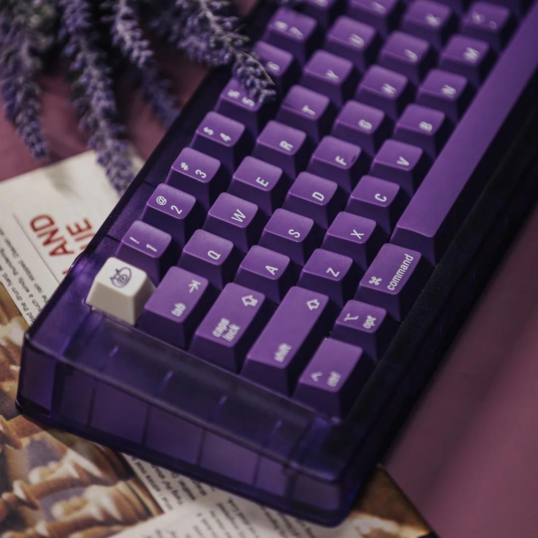 LeleLab Supsup Purple MacOS Keycaps Cherry Profile UV Printed ABS Keycap 138-Keys