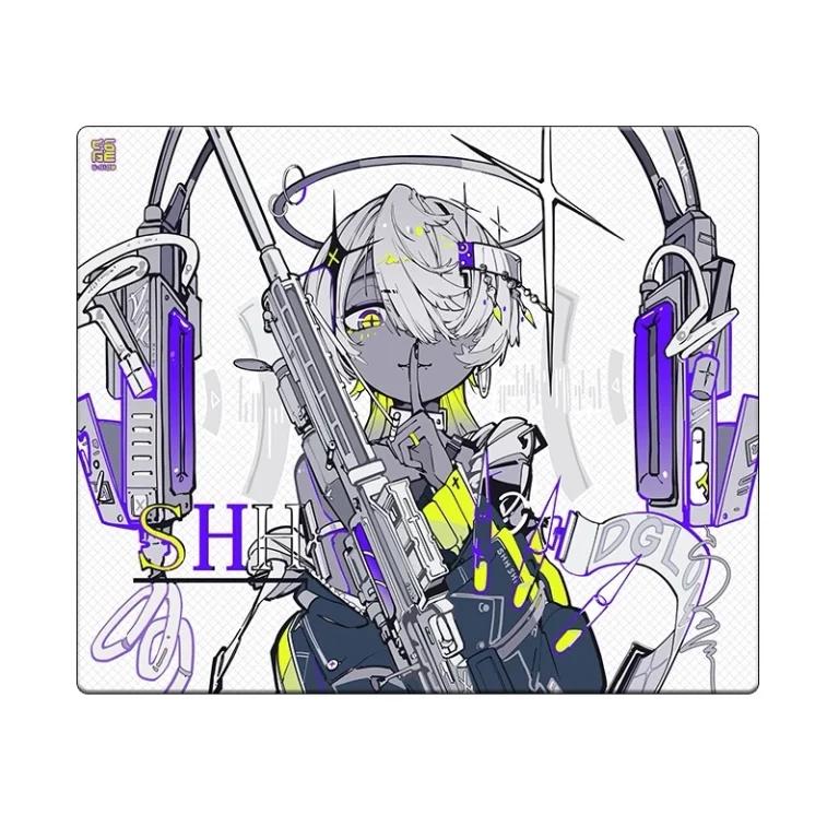 D-GLOW ICE SPEED Silicone Based Tempered Glass Gaming Mousepad Kaca (Speed-Hybrid)