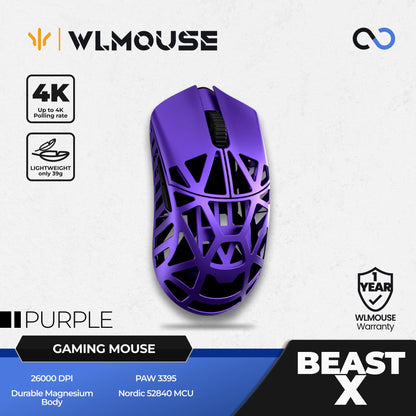 WLMouse Beast X / BeastX Super Light Magnesium Wireless Gaming Mouse