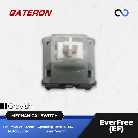 Gateron EF Grayish Mechanical Keyboard switch (Linear)