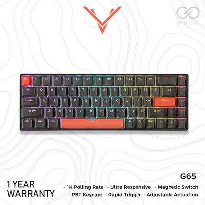 Drunkdeer G65 / G-65 Hall Effect 65% Keyboard Rapid Trigger Wooting