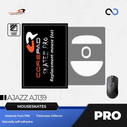 Corepad PRO Ajazz AJ139 PTFE Gaming Mouse Feet (Speed-Hybrid)