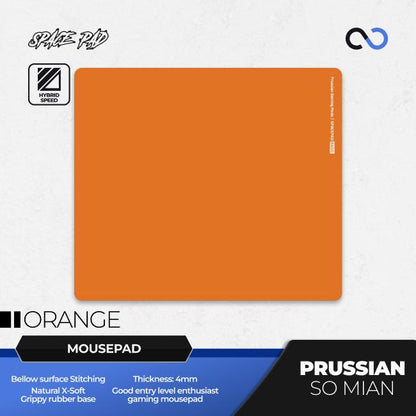 Spacepad Prussian V2 So Mian Rubber Base Gaming Mousepad (Hybrid-Speed)