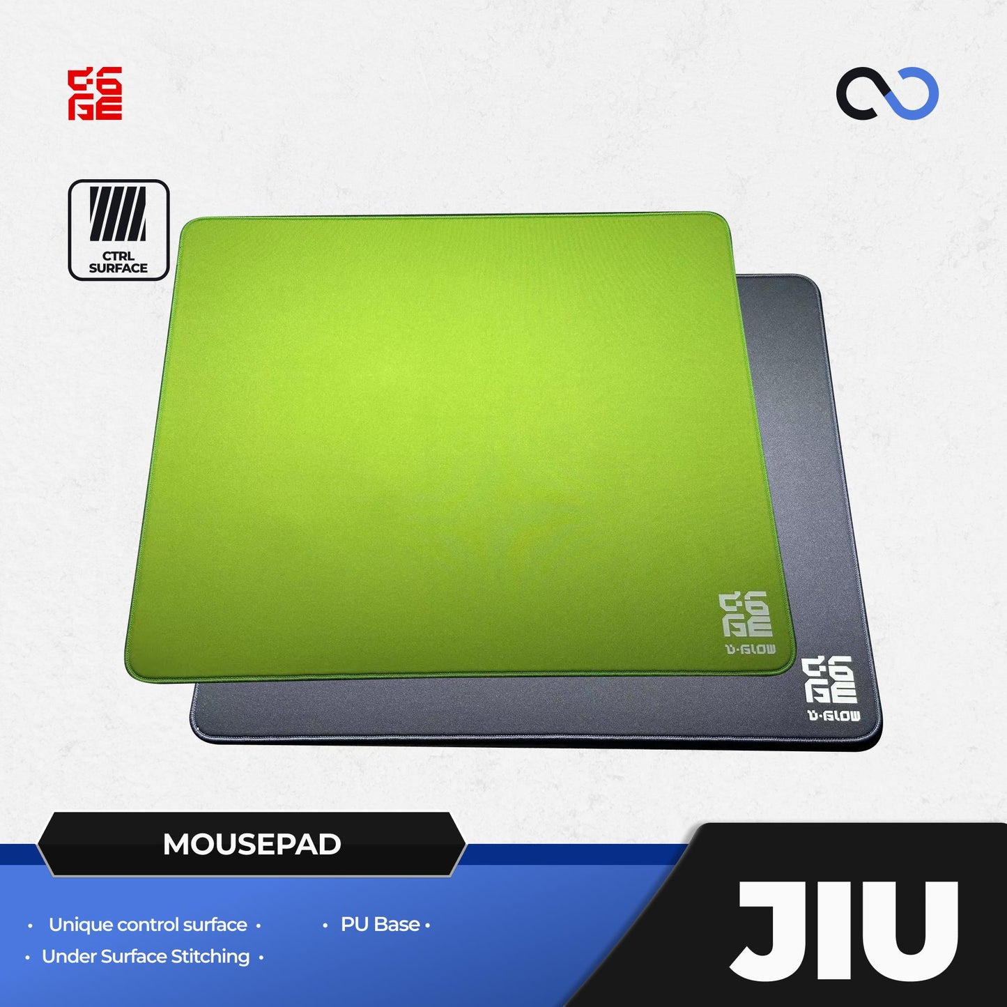D-Glow JIU Poron Base Soft Gaming Mousepad Artisan Type-99 Clone (Control)