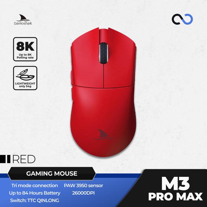 Darmoshark M3 PRO MAX 8k Kiran Wireless Ultra Light Ambi Gaming Mouse