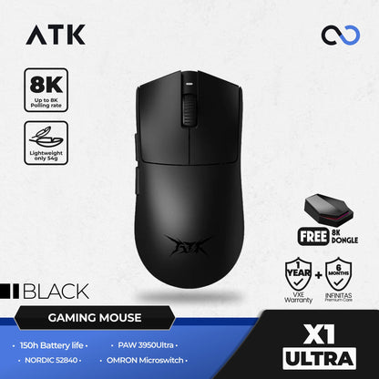 ATK X1 Ultimate Blazing Sky 8K Wireless Light Weight 3950 Ultra Gaming Mouse Viper V3 Shape