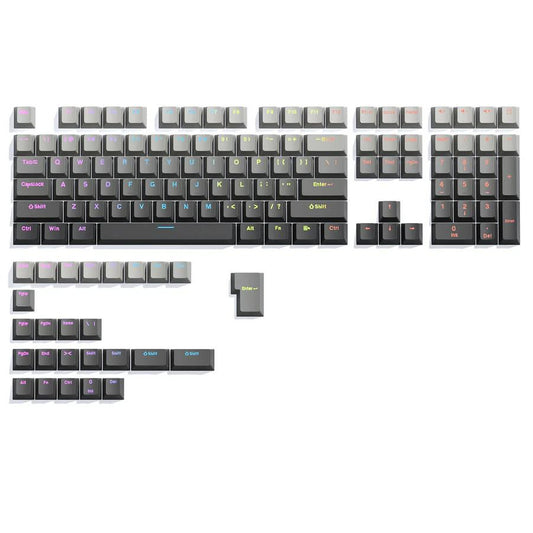 XVX Ink Shadow Gradient Keycaps OEM Profile Double Shot Shine Through PBT Keycap 134-Keys