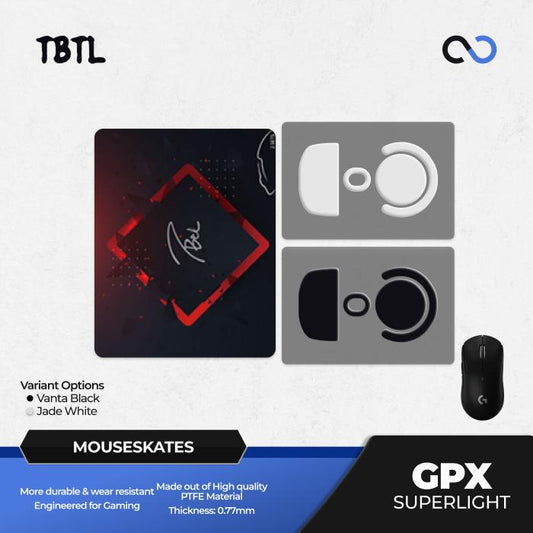 TBTL G Pro X Superlight / GPX Mouse Feet / Mouse Skate PTFE for Cloth Mouse pad