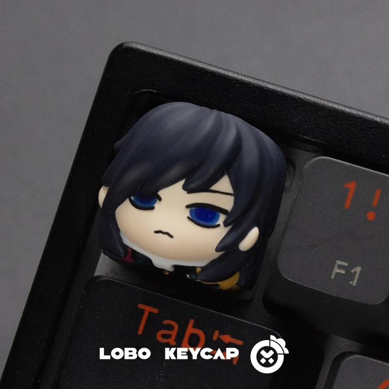 Lobo Giyu Tomioka Demon Slayer / Kimetsuno Yaiba Anime Theme Artisan Keycaps Resin Keycap