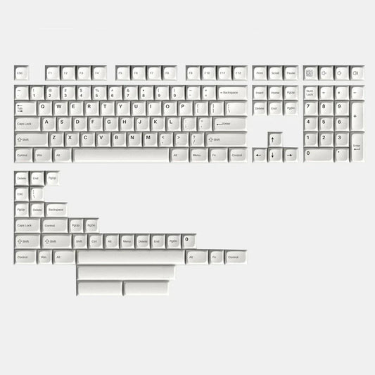 Keytok Ivory Symphony Keycaps KDA Profile Dye sub Printed PBT Keycap 140-Keys