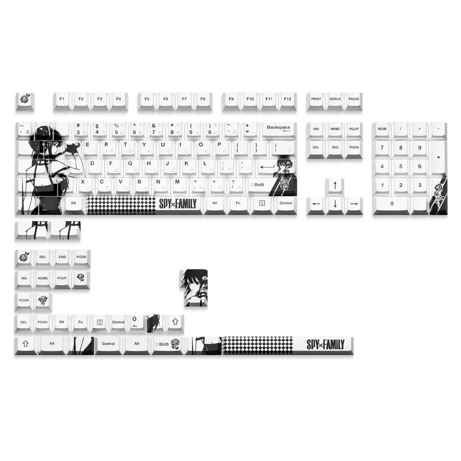 XVX Spy X Family Yor Keycaps Cherry Profile Dye sub PBT Keycap 134-Keys